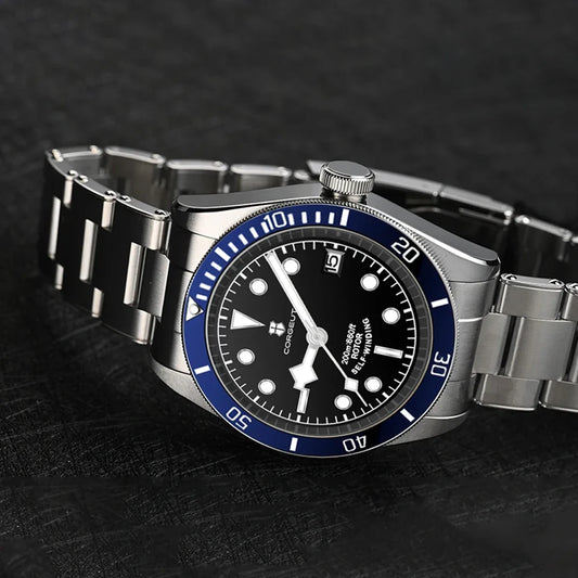 CORGEUT   Business Luxury Men Watches Sapphire Glass Automatic Mechanical Waterproof Diving Date Watch for Man
