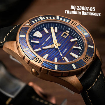 Aquatrident Field Watch Bronze CUSN8 Automatic Mechanical Watch 200M Waterproof Clock Swiss Luminous Military Retro Watch Men's