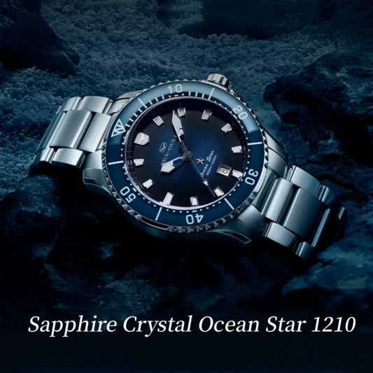 2023 Seagull Automatic Mechanical Watch Men's Watch 300M Water Resistance 316L Stainless Steel Sapphire Crystal Ocean Star 1210