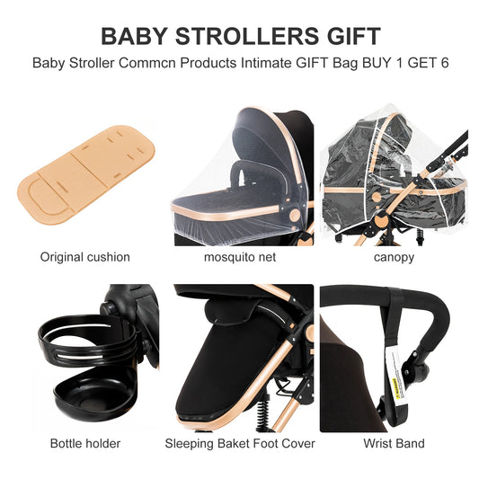 Baby Stroller 3 in 1 stroller lightweight