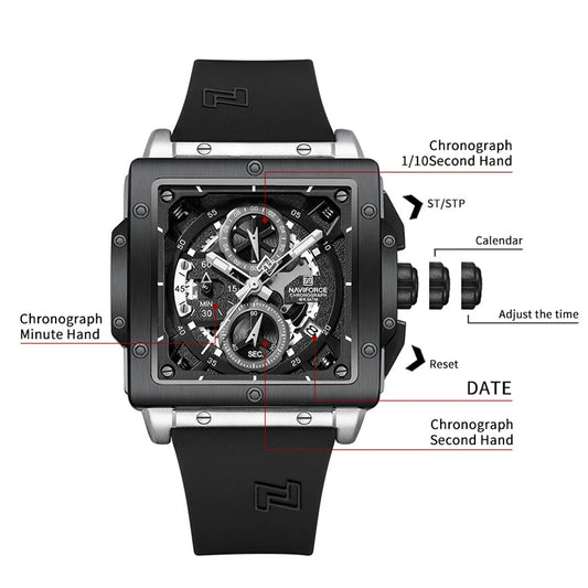 NAVIFORCE Creative Casual Sport Man Quartz Watch