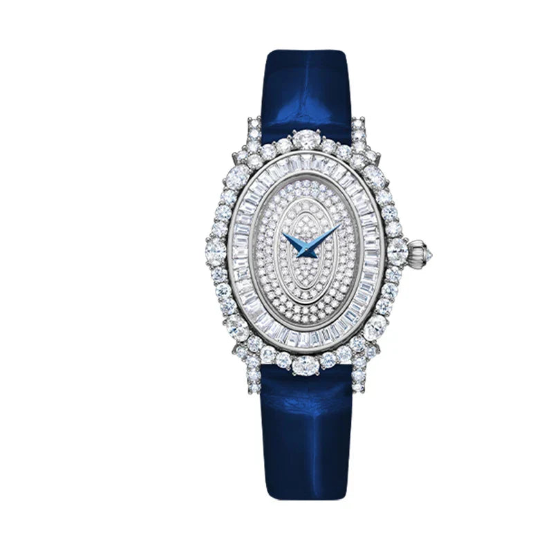 TIELBO Brand Luxury Ladies Womens Watch Swiss Movement Fashion Crystal
