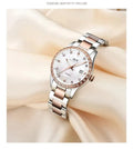 Women Ladies Fashion Girls Stainless Steel Dress Wristwatch Waterproof