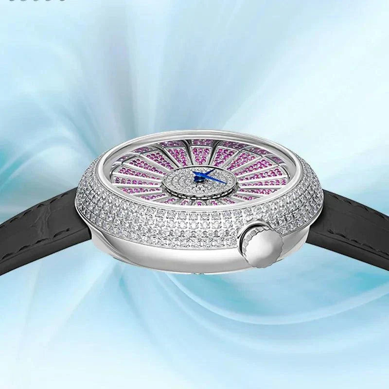 TIELBO Luxury Swiss Quartz Movement Watch Diamond Fashion Watches