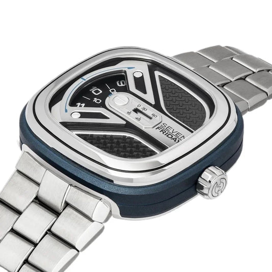 SevenFriday watch M series M1B/01M steel belt model can use NFC