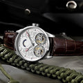 Tourbillon Manual Mechanical Watches Double Tourbillon Luminous Hands