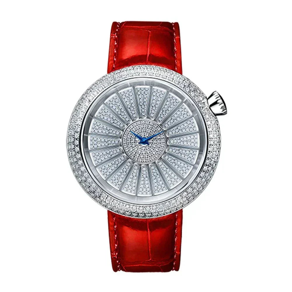 TIELBO Luxury Swiss Quartz Movement Watch Diamond Fashion Watches