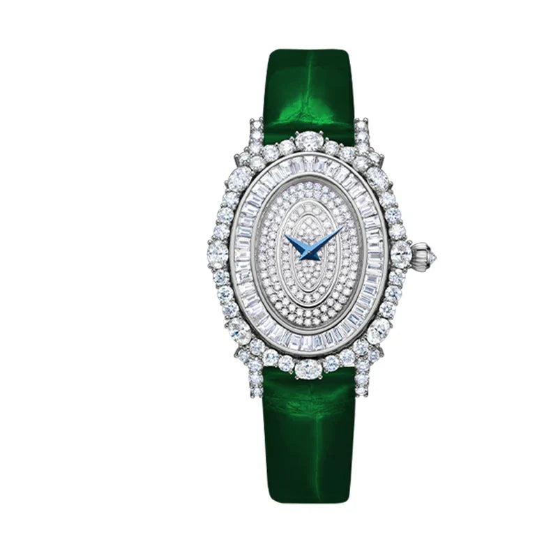 TIELBO Brand Luxury Ladies Womens Watch Swiss Movement Fashion Crystal