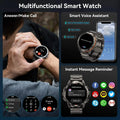 Men AMOLED 470mAh Waterproof Military Bluetooth Call Electronic