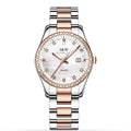 Women Ladies Fashion Girls Stainless Steel Dress Wristwatch Waterproof