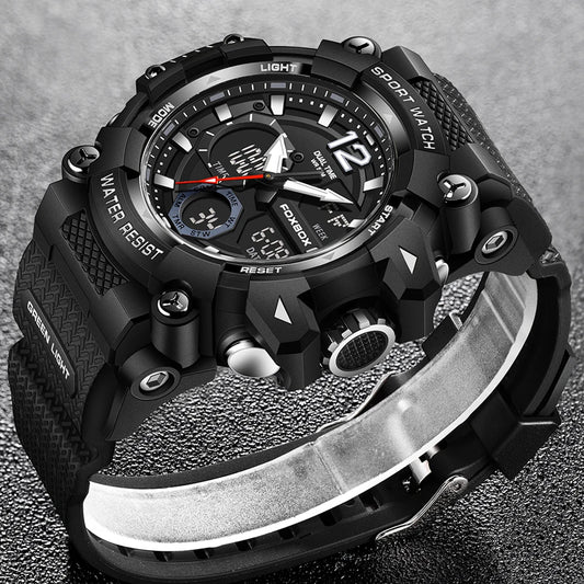 LIGE Fashion Sport Watches Men Shock Resistant 50M Waterproof Wristwatch LED Alarm Multi-function Watch Clock Military Men Watch