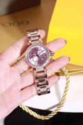 Luxury New Women Watch Rose Gold Diamond White Pink Relogio Masculino