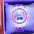 1pcs Unicorn Pink Silicone Electronic Watch +1pcs Unicorn Crystal Bracelet Set