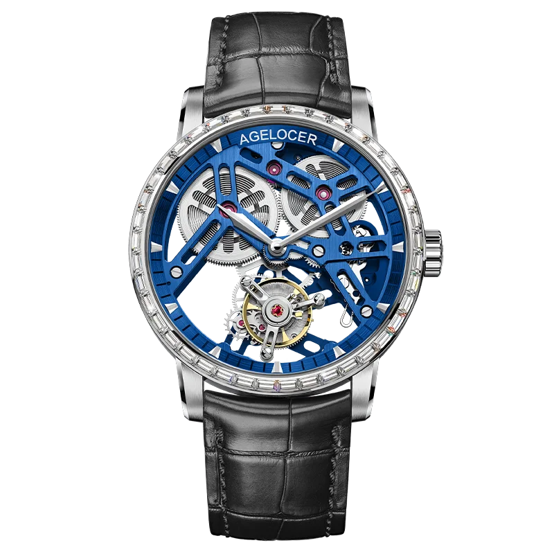 AGELOCER Original Tourbillon Watch Fashion Mens Business Formal Luxury