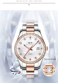 Women Ladies Fashion Girls Stainless Steel Dress Wristwatch Waterproof