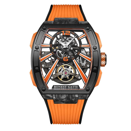 Bonest Gatti Luxury Watches Men Watch Mechanical Tourbillon Wristwatch