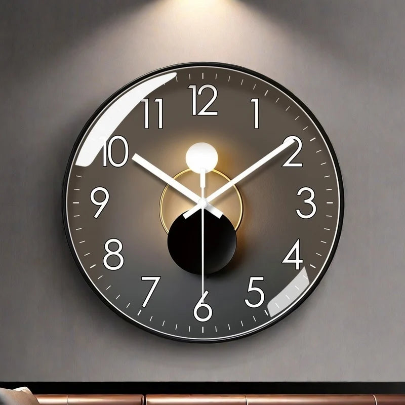 Non-Ticking Silent Wall Clocks 10/12 Inch Classic Quartz Decor Clock Easy to Read for Room/Home/Kitchen/Bedroom